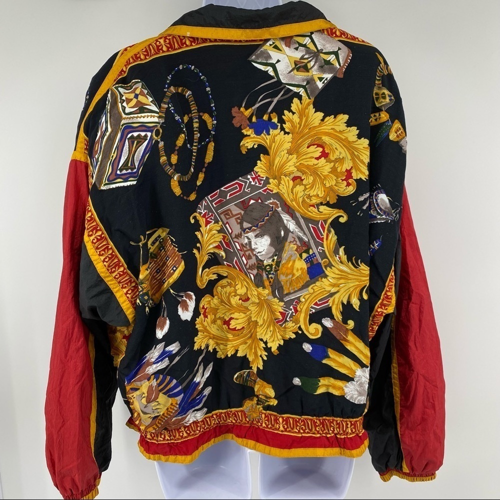 East‎ West Large Vintage Tribal Ethnic Southwestern Windbreaker